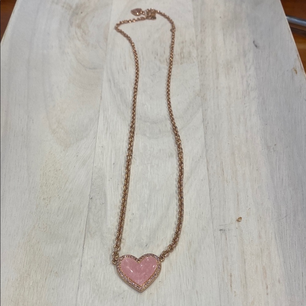 Rose Gold Heart Pendant Necklace